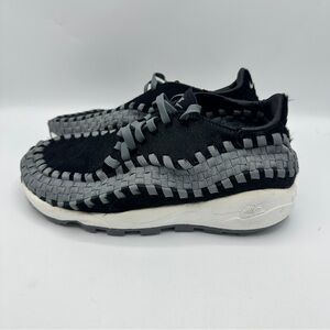 Nike Air Footscape Woven Sneakers Women's Size 7 Black Smoke Gray FB1959-001